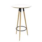 Mesa Bistrô Redonda com Tampo MDF Rio Branca 60 cm Mesa Bistrô Redonda com Tampo MDF Rio Branca 60 cm