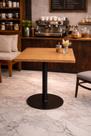 Mesa Bistrô Retangular 70cmx60cm Moderno e Funcional Cor Base:Preto