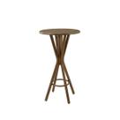 Mesa Bistrô Tampo Redondo 80cm Ogma - Madeira Maciça
