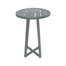 Mesa Bistrô Tulipa Para área Externa E área Gourmet Em Alumínio Cinza-preta - Cor: Preto