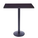 Mesa Bistrô Zeta 111,50 cm (Altura) com Tampo em MDP Quadrado 70 cm Preto