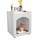 Mesa Cabeceira Casinha de Cachorro/Gato PET Branco