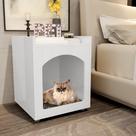 Mesa Cabeceira Casinha de Cachorro/Gato PET Branco - Ofertamo