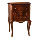 Mesa Cabeceira Criado Radica Classico Fina Marchetaria Luxo