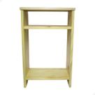 Mesa Cabeceira de Madeira Quarto Rústico Apoio Pra Cama 65cm
