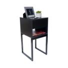 Mesa Cabeceira Estilo Industrial 30cm Preto Gaveta Superior Eco Pés Ferro Preto Lateral Cama Mesa Cabeceira Estilo Industrial 30cm Preto Gaveta Superior Eco Pés Ferro Preto Lateral Cama