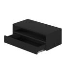 Mesa Cabeceira Gaveta Inferior Nicho Suspenso MDF Moderno