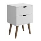 Mesa Cabeceira Madri Branco 2 Gavetas Puxadores Usinado Corrediças Metálicas Pés Palito Retrô Decoração Quarto Clássico Mesinha Lateral Cama RP ONLINE Mesa Cabeceira Madri Branco 2 Gavetas Puxadores Usinado Corrediças Metálicas Pés Palito Retrô Decoração Quarto Clássico Mesinha Lateral Cama RP ONLINE
