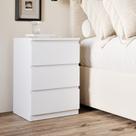 Mesa Cabeceira Quarto 3 gavetaS Decoração Moderna Lateral Cama Organizada MIX - Comprou Chegou