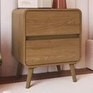 Mesa Cabeceira Quarto 47cm 2 Gavetas Nuvia Castanho C06 - Mpozenato Mesa Cabeceira Quarto 47cm 2 Gavetas Nuvia Castanho C06 - Mpozenato
