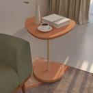 Mesa Canto Bia 60 Cm 100% Mdf Terracota - Artely