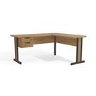 Mesa Canto p/Escritório 1170A c/ 2 Gavetas Itapuã - Kappesberg