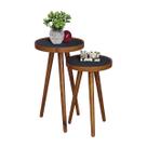 Mesa Canto Pé Palito Apoio Sala Estar Lateral Retro Pequena Moderna Decoração Casa Escritório