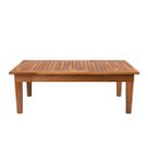 Mesa Centro 80x40 Ripada Madeira Rustica Castanho