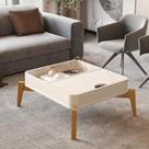 Mesa centro buriti - off white/nature