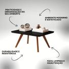 Mesa Centro Decoração Ambiente Sala Mdf Apoio Moderno