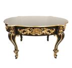 Mesa Classica entalhes Concha Folha Ouro Alta Decoração