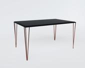 Mesa Clips Ferro Cobre 135cm Retangular
