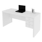 Mesa com 03 Gavetas para Home Office ME4113 Branco 13 Tecno Mobili Mesa com 03 Gavetas para Home Office ME4113 Branco 13 Tecno Mobili