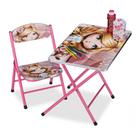 Mesa com Cadeira Infantil Dobrável Espaço Perfeito para Criança Estudar e Brincar Mesa com Cadeira Infantil Dobrável Espaço Perfeito para Criança Estudar e Brincar