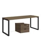 Mesa com Gaveteiro Escritório Home Office 1,5m 2 Gavetas Kappesberg