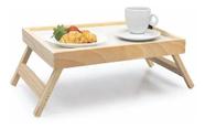 Mesa Com Pé Café Da Manhã Bandeija De Madeira Bio Lar