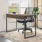Mesa com Pé de Aço para Escritório Design Moderno 120cm Industrial Branco e Preto Mesa com Pé de Aço para Escritório Design Moderno 120cm Industrial Branco e Preto