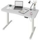 Mesa Com Regulagem De Altura Elétrica Para Escritório Home Office Aurum A02 Branco - Lyam Decor