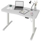 Mesa com Regulagem de Altura Elétrica Para Escritório Home Office Aurum A02 Branco - Lyam Decor