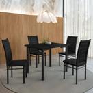 Mesa Compact 109x68cm Tampo em Mdf com 4 Cadeiras Tokio