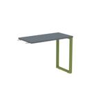 Mesa Complemento Mcp90/45p25tub 90cm Industrial Grafito E Verde Miró