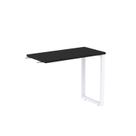 Mesa Complemento Mcp90/45p25tub 90cm Industrial Preto E Branco
