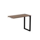 Mesa Complemento Mcp90/45p25tub 90cm Industrial Walnut E Preto