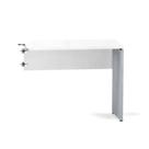 Mesa Complemento Pé Painel P25 Pandin 90,0 CM Branco e Cinza Mesa Complemento Pé Painel P25 Pandin 90,0 CM Branco e Cinza