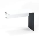 Mesa Complemento Pé Painel P25 Pandin 90,0 CM Branco e Grafito Mesa Complemento Pé Painel P25 Pandin 90,0 CM Branco e Grafito