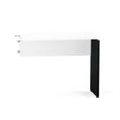 Mesa Complemento Pé Painel P25 Pandin 90,0 CM Branco e Preto Mesa Complemento Pé Painel P25 Pandin 90,0 CM Branco e Preto
