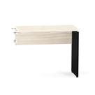 Mesa Complemento Pé Painel P25 Pandin 90,0 CM Casablanca e Preto Mesa Complemento Pé Painel P25 Pandin 90,0 CM Casablanca e Preto