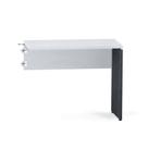 Mesa Complemento Pé Painel P25 Pandin 90,0 CM Cinza e Grafito