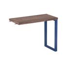 Mesa Complemento Tubolar PE 40 Pandin 90 Cm Walnut e Azul Del Rey Mesa Complemento Tubolar PE 40 Pandin 90 Cm Walnut e Azul Del Rey