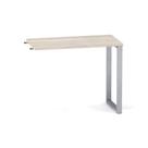 Mesa Complemento Tubular P25 Pandin 90 CM Casablanca e Cinza