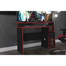 Mesa Computador Gamer MSM 448 Preto/Vermelho - Movelbento