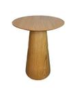 Mesa Cone de Apoio Tampo 70 cm Altura 70 cm Laminada em Madeira Freijó