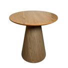 Mesa Cone Lateral em Lamina Natural Nogueira Tampo 51 cm