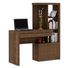 Mesa Conjunto para Escritório Home Office ME4143 MDP Nogal G69 - Gran Belo Mesa Conjunto para Escritório Home Office ME4143 MDP Nogal G69 - Gran Belo