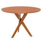 Mesa Cozinha Redonda 1,09 Sem Vidro Cacau Madeira/Cinamomo