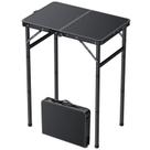 Mesa de acampamento JiGiu Dobrável 60x40cm Alumínio 3 Alturas