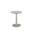 Mesa de Acento Ergode 82796-VV Base Redonda de Pedestal Blanca