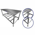 Mesa De Aço Inox Bancada Industrial Para Padaria Sebem 2m
