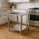 Mesa de Aço Inox Pequena Ideal para Apoio e Uso Geral