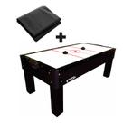 MESA DE AERO HOCKEY COM KIT 2 Rebatedores, 2 Discos 1048 KLOPF + Capa